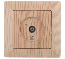 4-301-11 Intro Розетка TV одиночная, СУ, Solo, сосна  Б0043374  Intro