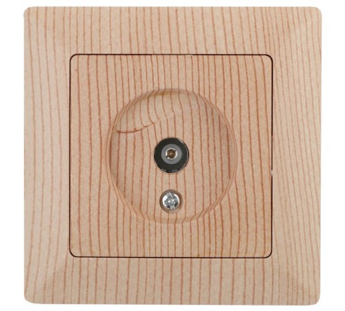4-301-11 Intro Розетка TV одиночная, СУ, Solo, сосна  Б0043374  Intro