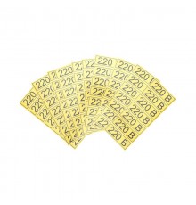 Наклейка знак электробезопасности "220 В" 35х100 мм 70шт.  56-0007-2  REXANT