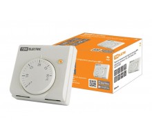 Термостат механический открытого монтажа НТ-1, индикатор, вкл/выкл, 10 А, 230 В, белый,  SQ2503-0009  TDM