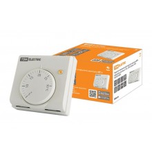 Термостат механический открытого монтажа НТ-1, индикатор, вкл/выкл, 10 А, 230 В, белый,  SQ2503-0009  TDM