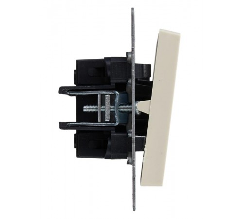 BRITE Выключатель 1-клавишный перекрестный 10А ВС10-1-3-БрКр бежевый  BR-V13-0-10-K10  IEK