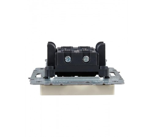 BRITE Выключатель 1-клавишный перекрестный 10А ВС10-1-3-БрКр бежевый  BR-V13-0-10-K10  IEK