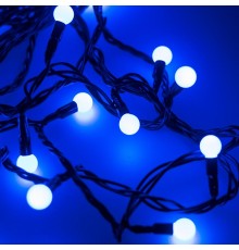 Светодиодная гирлянда ARD-BALL-CLASSIC-D13-20000-BLACK-200LED BLUE (230V, 14W)  025576  Arlight