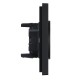 FORTE&PIANO Розетка 2-я без заземления, без шторок безвинтовое крепление 10А FP126 черный  FP-R20-10-1-K02  IEK