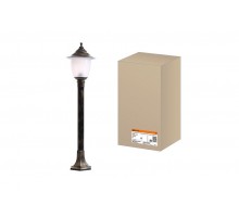 Светильник садово-парковый Прага Эл-11-73-100Б 60 Вт Е27 напольный на стойке h-1.0 м бронза  SQ0330-0517  TDM