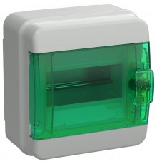 Корпус пластиковый навесной на 6 модулей КМПн-6 IP65 зеленый прозрачная дверь TEKFOR  TF5-KP72-N-06-65-K03-K06 TEKFOR  IEK