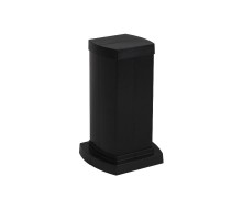 Snap-On мини-колонна алюминиевая с крышкой из пластика 4 секции, высота 0,3 метра, цвет черный  653042  Legrand