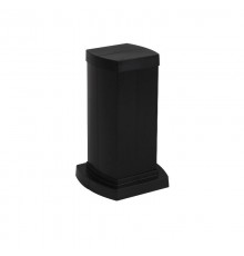 Snap-On мини-колонна алюминиевая с крышкой из пластика 4 секции, высота 0,3 метра, цвет черный  653042  Legrand