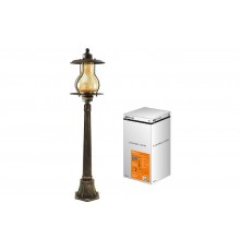 Светильник садово-парковый "Рим" 1х60 Вт, столб, H1050 мм, алюм., янтарное/кофейный, Е27  SQ0330-2063  TDM