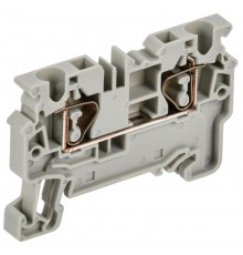 ARMAFIX Клемма пруж. CX4 4мм2 проходная серая  AF-CT40-00-K03-004  IEK