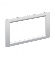 Рамка универсальная на 4 модуля, цвет серый металлик  F00013G  DKC