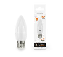 Лампа светодиодная Elementary Свеча 10W 750lm 3000K E27 LED 1/10/100  30210  Gauss