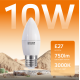 Лампа светодиодная Elementary Свеча 10W 750lm 3000K E27 LED 1/10/100  30210  Gauss