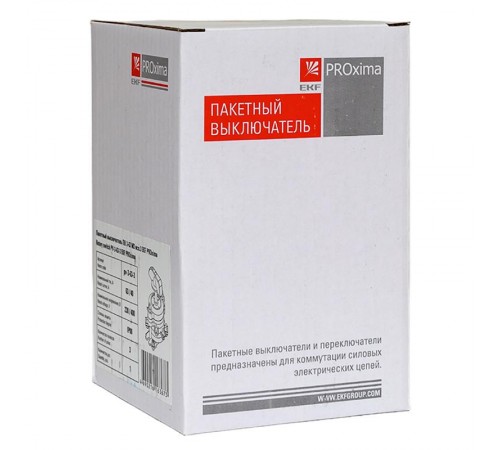Пакетный выключатель ПВ 3-63 М3 исп.3 EKF PROxima  pv-3-63-3  EKF