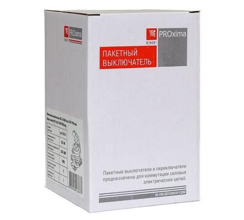 Пакетный выключатель ПВ 3-63 М3 исп.3 EKF PROxima  pv-3-63-3  EKF
