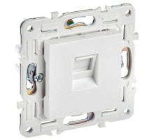 SKANDY Розетка компьютерная RJ45 кат.5E SK-K01W арктический белый  SK-K10-1-K01  IEK