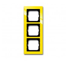 Рамка 3-постовая серия axcent цвет жёлтый  1754-0-4336   2CKA001754A4336  ABB