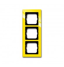 Рамка 3-постовая серия axcent цвет жёлтый  1754-0-4336   2CKA001754A4336  ABB