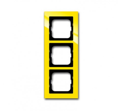 Рамка 3-постовая серия axcent цвет жёлтый  1754-0-4336   2CKA001754A4336  ABB