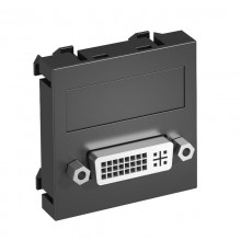 Мультимедийная рамка DVI Modul45 (черный) (MTG-DVI S SWGR1)  6104733  OBO Bettermann