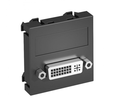 Мультимедийная рамка DVI Modul45 (черный) (MTG-DVI S SWGR1)  6104733  OBO Bettermann