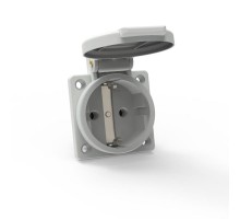 Розетка встраиваемая Schuko 16A 3p 250V IP54,QC серая I 71100-Bals I Bals