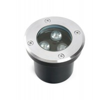 Светильник тротуарный 3W, AC/DC12-24V, 3000К, D100*H80mm, внутренний диаметр: 70mm, IP67, SP2801  48452  FERON
