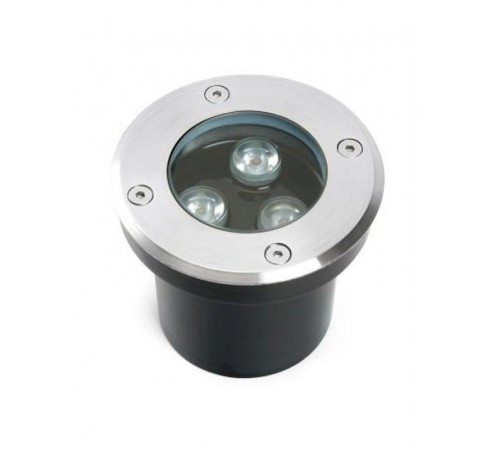 Светильник тротуарный 3W, AC/DC12-24V, 3000К, D100*H80mm, внутренний диаметр: 70mm, IP67, SP2801  48452  FERON