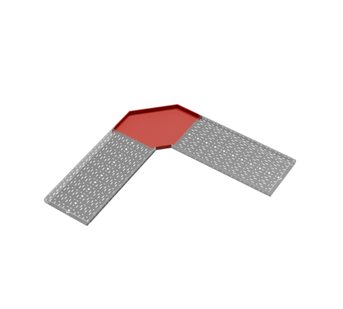 Угол горизонтальный 90 гр. 50х500 мм "ПЛЮС" HD  GLplus90-50-500 HD   КМ-профиль