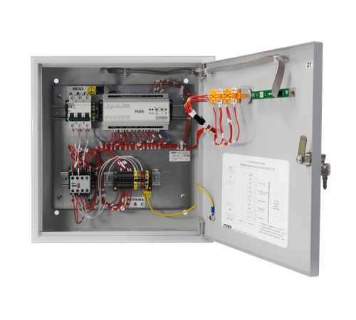 Шкаф контрольно-пусковой для автоматического и ручного управления асинхронным двигателем с короткозамкнутым ротором до 18 кВт  ШКП-18  Болид