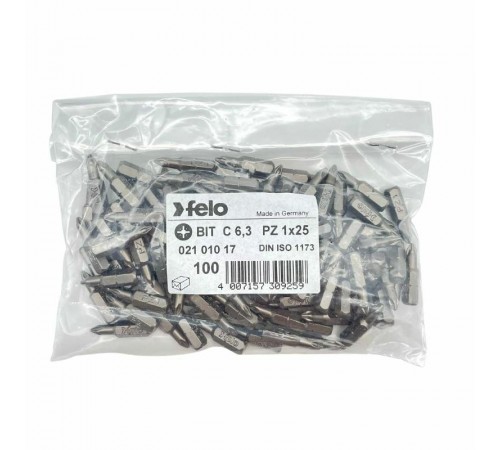 Бита крестовая серия Industrial PZ 1X25, 100 шт  02101017  Felo