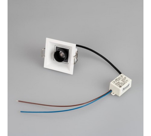 Светильник MS-ORIENT-BUILT-TURN-TC-S67x67-3W Day4000 (WH-BK, 30 deg, 230V) (Arlight, IP20 Металл, 5 лет)  032220  Arlight