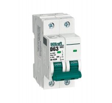 Выключатель автоматический без теплозащиты двухполюсный ВА-103М2P 63А характеристика D 6кА  12553DEK  Dekraft