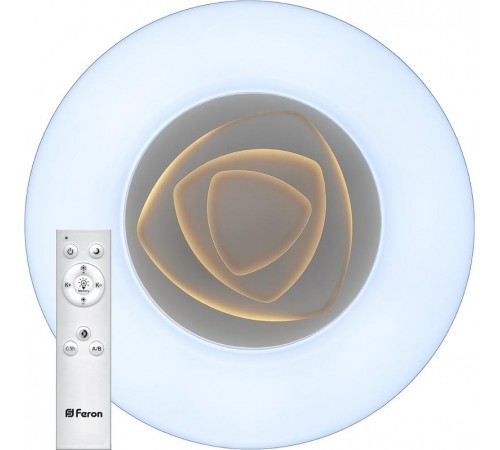 Светильник светодиодный декоративный бытовой накл. с пультом AL5500 тарелка 80W 3000К-6500K  41143  Feron