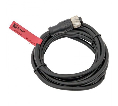 Кабель-разъем М12 4-PIN прямой PLG-12-4-2 PLG-12-4-2 EKF