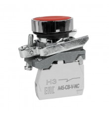 Кнопка OptiSignal D22 C4-P-401 красная металл 1НЗ XB4BA42 332168 КЭАЗ
