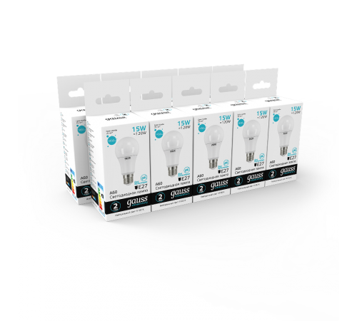 Лампа светодиодная LED 15Вт E27 220В 4100К Elementary A60  23225  Gauss