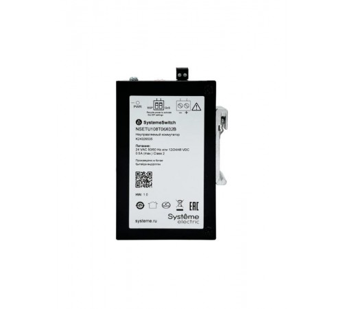 Неуправляемый промышленный коммутатор Ethernet, 6x10/100BaseT, 2x100BaseX SFP  NSETU108T06X02B  SE