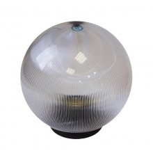 Светильник садово-парковый НТУ 02-100-302 без опоры, шар прозрачный призма D=300 mm  Б0048054  ЭРА