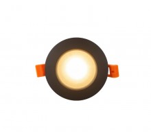 Светильник светодиодный встраиваемый DK3016-BK влагозащищенный IP 65, 50Вт, GU10, черный, алюминий  DK3016-BK  DENKIRS