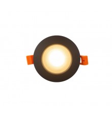 Светильник светодиодный встраиваемый DK3016-BK влагозащищенный IP 65, 50Вт, GU10, черный, алюминий  DK3016-BK  DENKIRS