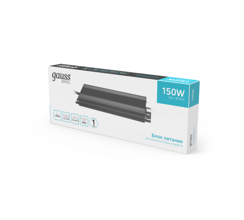 Блок питания Basic 12V 150W IP67 1/15  BT524  Gauss