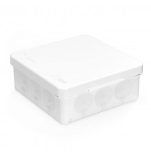 Коробка распределительная 60-0303-9003 для прямого монтажа двухкомпонентная безгалогенная (HF) белая 100х100х40 (90шт/кор)  60-0303-9003  Промрукав
