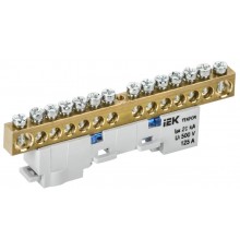 TEKFOR Шина N "ноль" неизолированная на универсальном держателе 8х12-14-С  TF-NN20-14-DL-K07  IEK