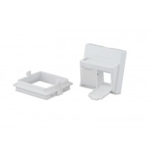 Hyperline SIP2A-2K-M45-45 Вставка угловая 45x45 (аналог Mosaic) для 2х модулей KJ5, KJ6, KJE, KJNE, со шторками 