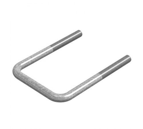 Хомут крепления П-образный 8х80, гальван. цинк, 052488  ХК-П-8х80-ЭЦ   Ostec