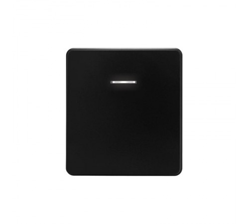 Выключатель ROUND 1 кл с подсветкой 10А с/у оникс  KR-78-0713-3  Kranz