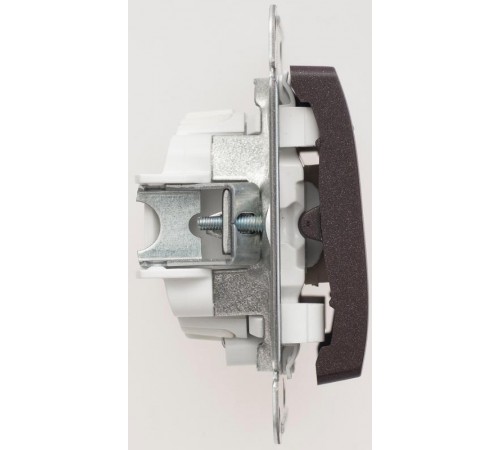 Glossa Шоколад Выключатель 1-клавишный с подсветкой сх.1а, 10AX  GSL000813  SE