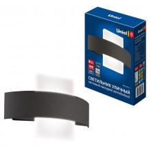 ULU-S32A-8W/4000K IP65 BLACK Светильник светодиодный уличный. Архитектурный накладной. Белый свет (4000K). Корпус черный. TM Uniel  UL-00009348  Uni